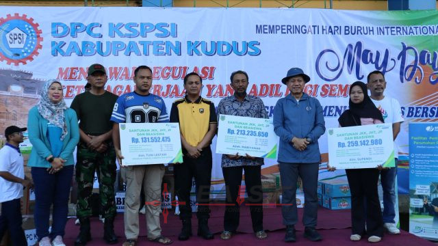 Ratusan Buruh di Kudus Gelar May Day 2026 Dengan Kegiatan Postif Dapat Apresiasi Bupati dan Polres