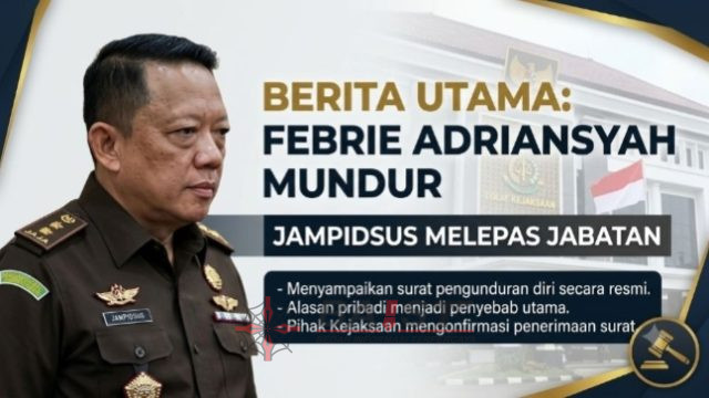 Febrie Adriansyah Resmi Mengundurkan Diri Dari Jabatan Jampidsus