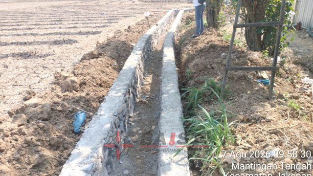 Proyek P3-TGAI di Desa Mantingan Pati Disorot, Metode Pemasangan Batu Dipertanyakan