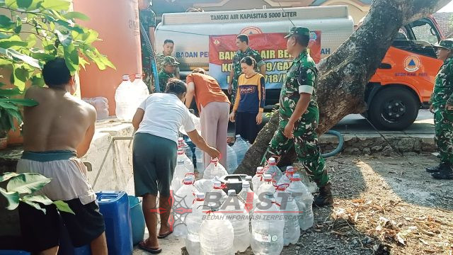 Kodim 0718/Pati Salurkan 30 Ribu Liter Air Bersih untuk Warga Gabus dan Tambakromo